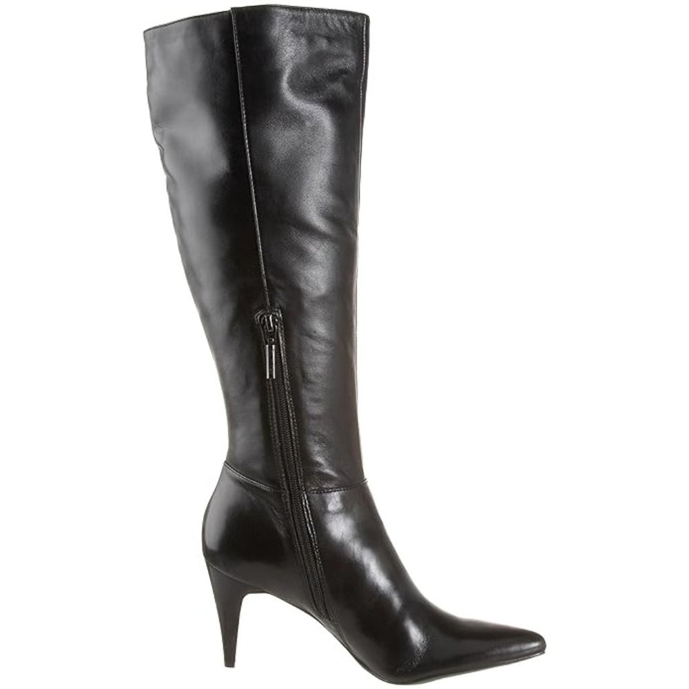 Calvin Klein size 6M Leather black boots - Picture 2 of 10